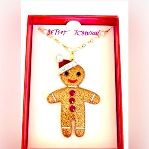 Betsey Johnson Gingerbread Necklace